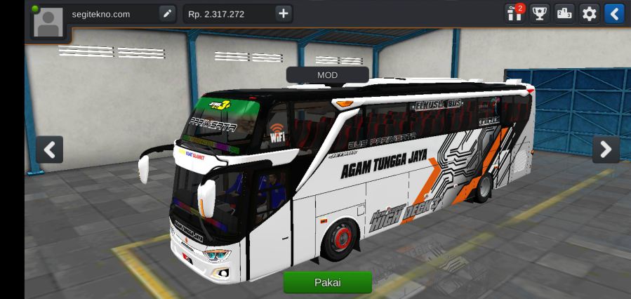 Mod Bussid JB3+ Agam Tungga Jaya