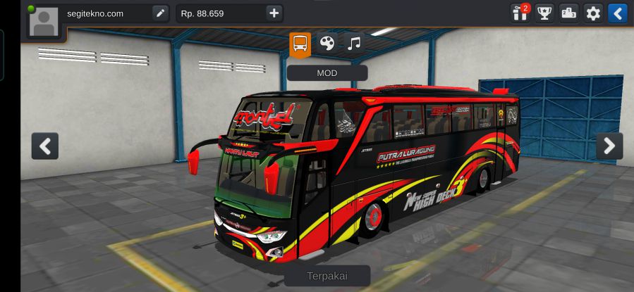 Mod Bussid JB3+ Putra Luragung