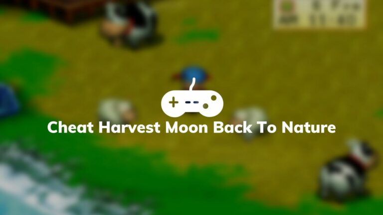 Cheat Harvest Moon Back To Nature