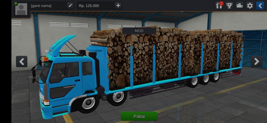 Mod Bussid Truck Fuso Tribal Muatan Kayu