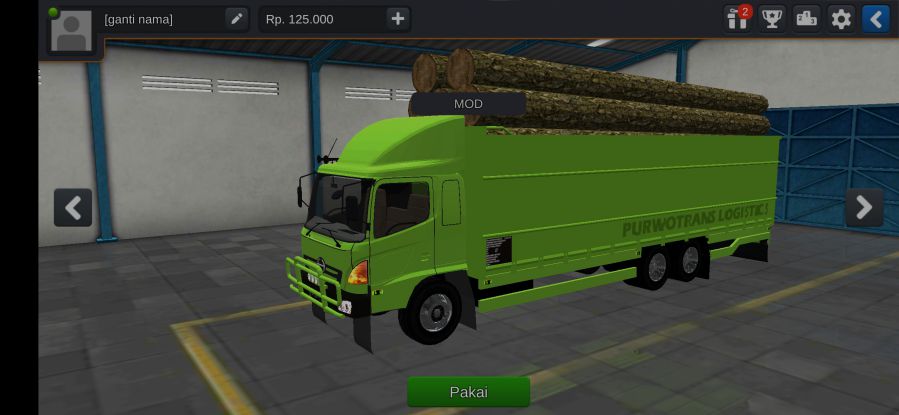 Mod Bussid Truck Hino Muatan Kayu