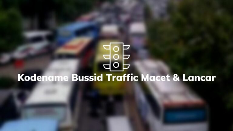 Kodename Bussid Traffic Macet dan Lancar