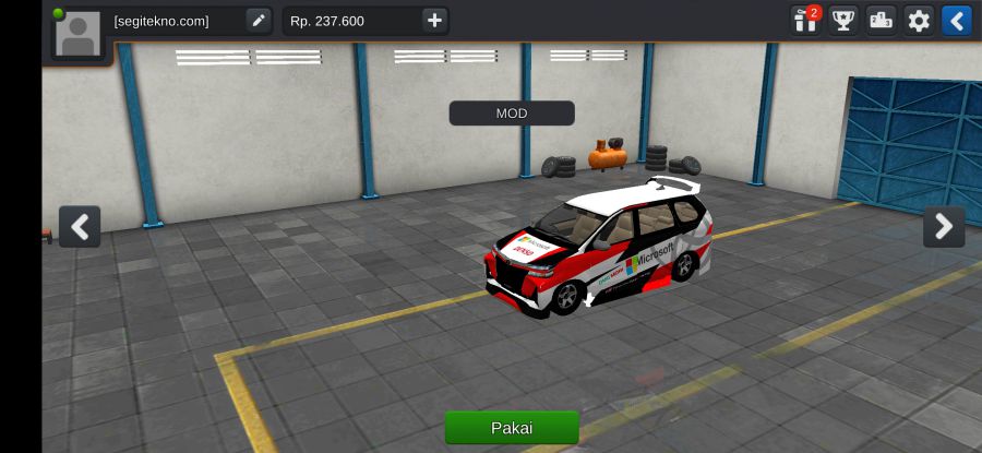 Mod Bussid Toyota Avanza Racing