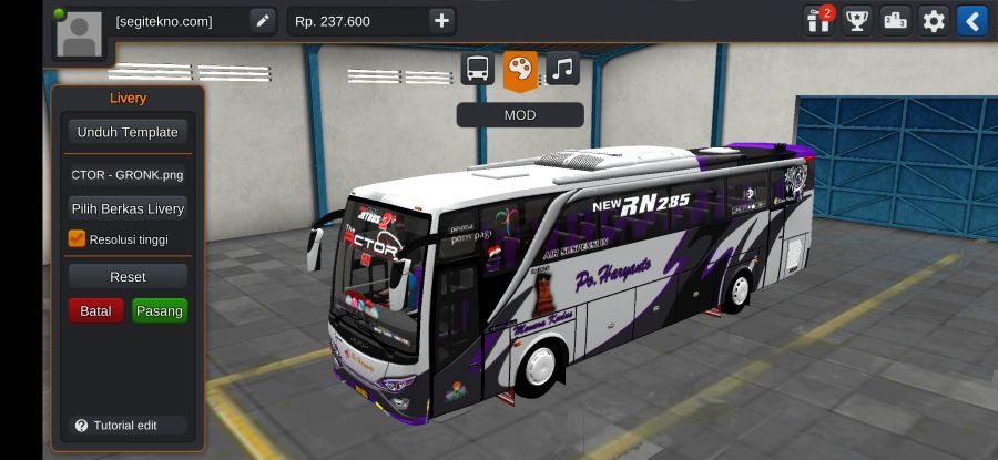 Mod Bussid PO Haryanto HD