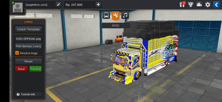 Mod Bussid Truck Sulawesi Canter