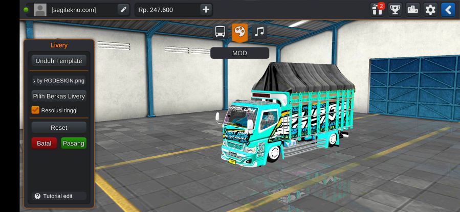 Download Mod Bussid Truck M18 Racing