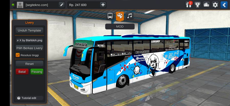 Download Mod Bussid Scorpion X Armada Jaya Perkasa