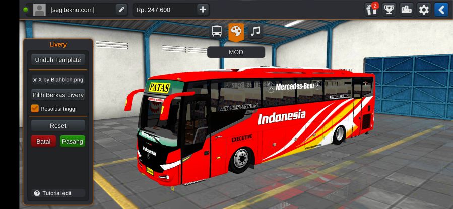 Download Mod Bussid Scorpion X Indonesia