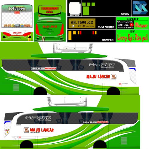 Download Livery & Mod Bussid Maju Lancar JBHD Ori