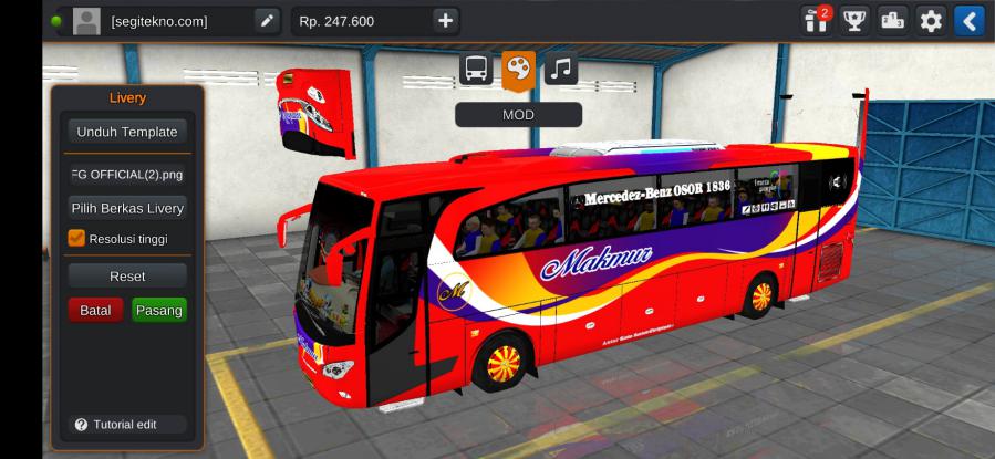 Download Livery & Mod Bussid Makmur Jetbus High Decker