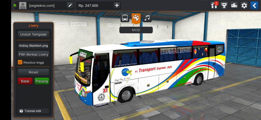 Mod & Livery Bussid Transport Express Celcius