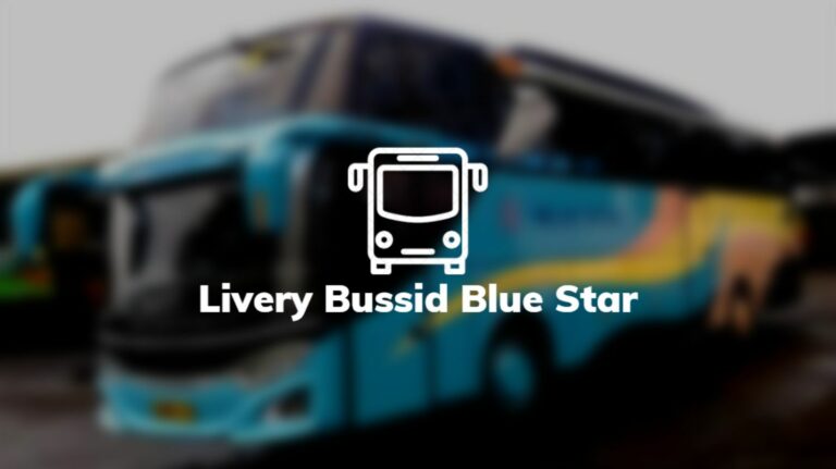 Livery Bussid Blue Star