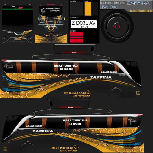 Download Livery Bussid Bus HD Zaffina