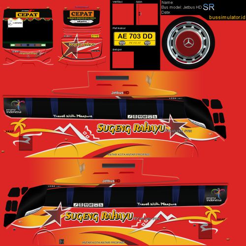 Download Livery Bussid Bus HDSugeng Rahayu
