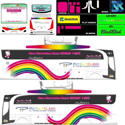 Download Livery Bussid Bus HDPutra Pelangi