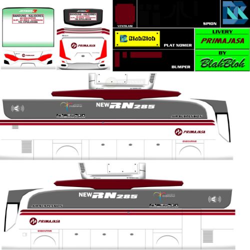 Download Livery Bussid Bus HD Primajasa