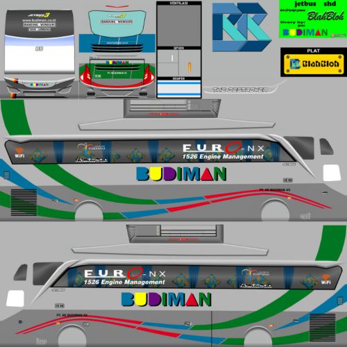 Download Livery Bussid Bus SHD Budiaman