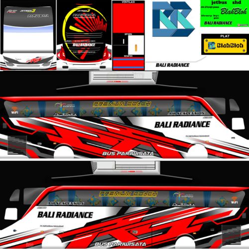 Download Livery Bussid Bus SHD Bali Radiance