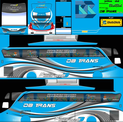 Download Livery Bussid Bus SHD DB Trans