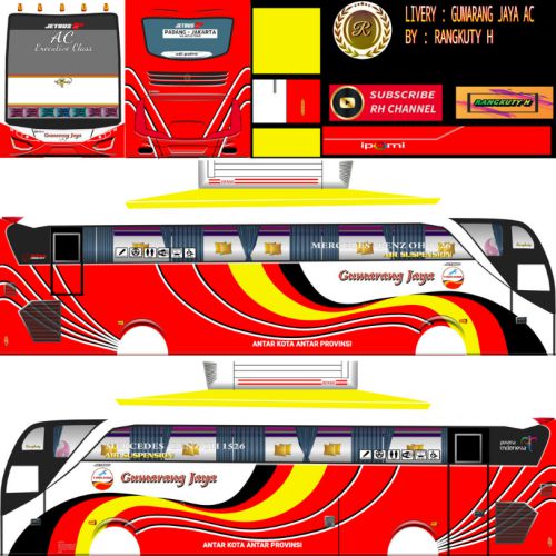 Download Livery Bussid Bus SHD Gumarang Jaya