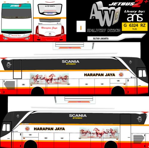 Download Livery Bussid Bus SHD Harapan Jaya