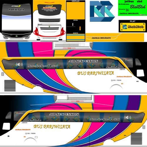 Download Livery Bussid Bus SHD Jackl Holidays