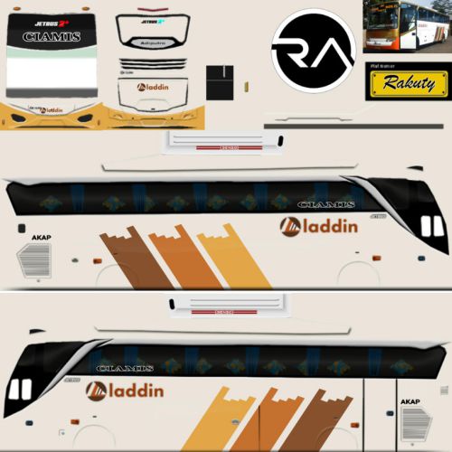 Download Livery Bussid Bus SHD Aladdin