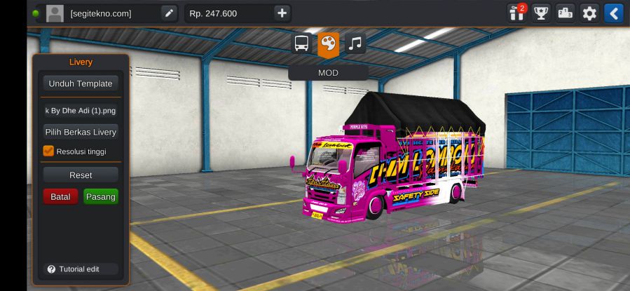 Mod Bussid HM Lombok "Api Alam"